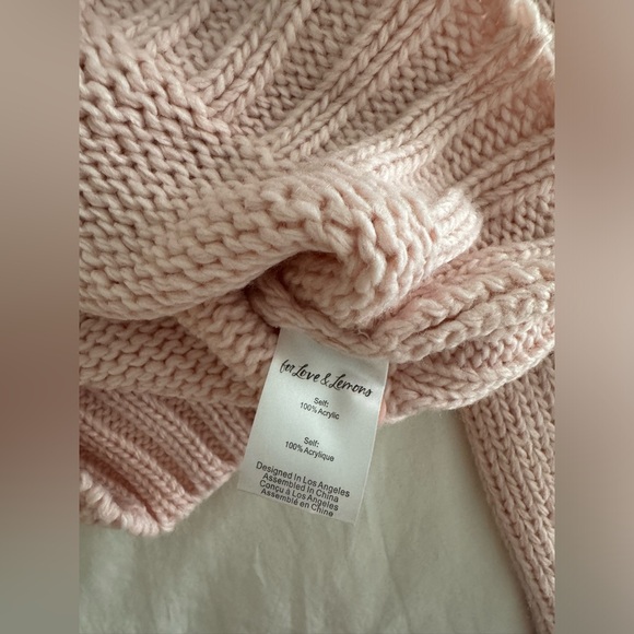 For Love & Lemons Stacy Cropped Sweater size L - Picture 8 of 12